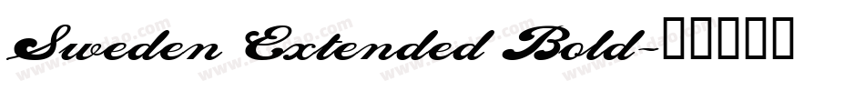 Sweden Extended Bold字体转换